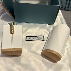 Pashionista passion footwear white 4 inch block heel kit new
